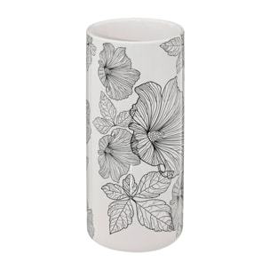 Brosse WC "BlackFlora" noir et blanc