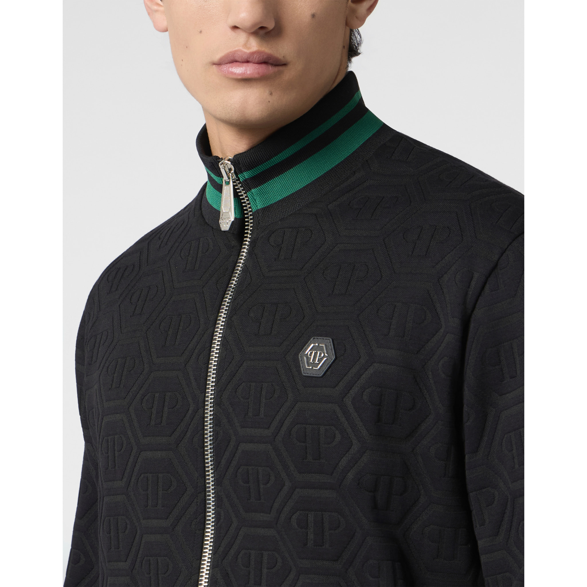 PHILIPP PLEIN Tracksuit Jacket Jacquard Monogram