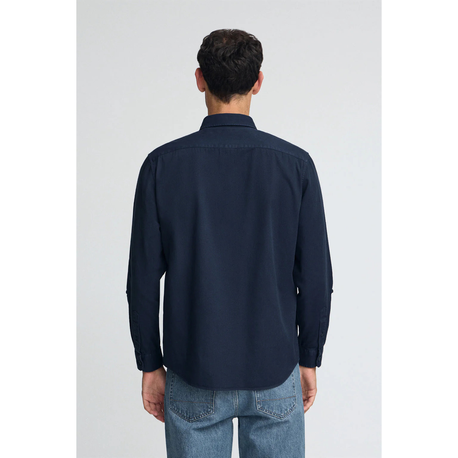 Camisa azul marino de corte regular con logo Polo Club