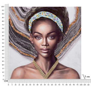 DIPINTO SU TELA NAOMI -A- CM 100X3X100