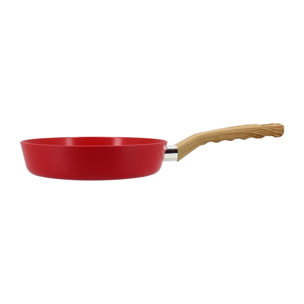Poêle 20cm avec revêtement céramique rouge - tous feux COLORAMA