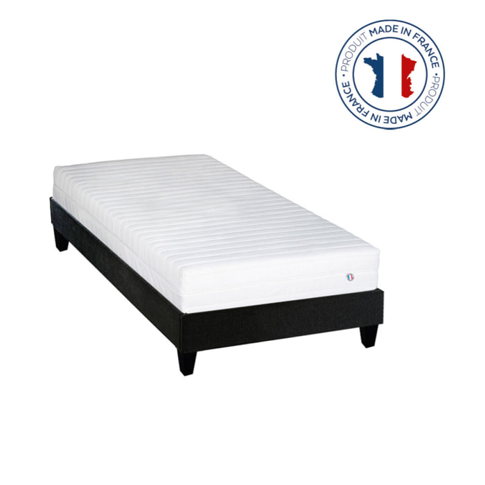 Ensemble Matelas Egio avec sommier en bois