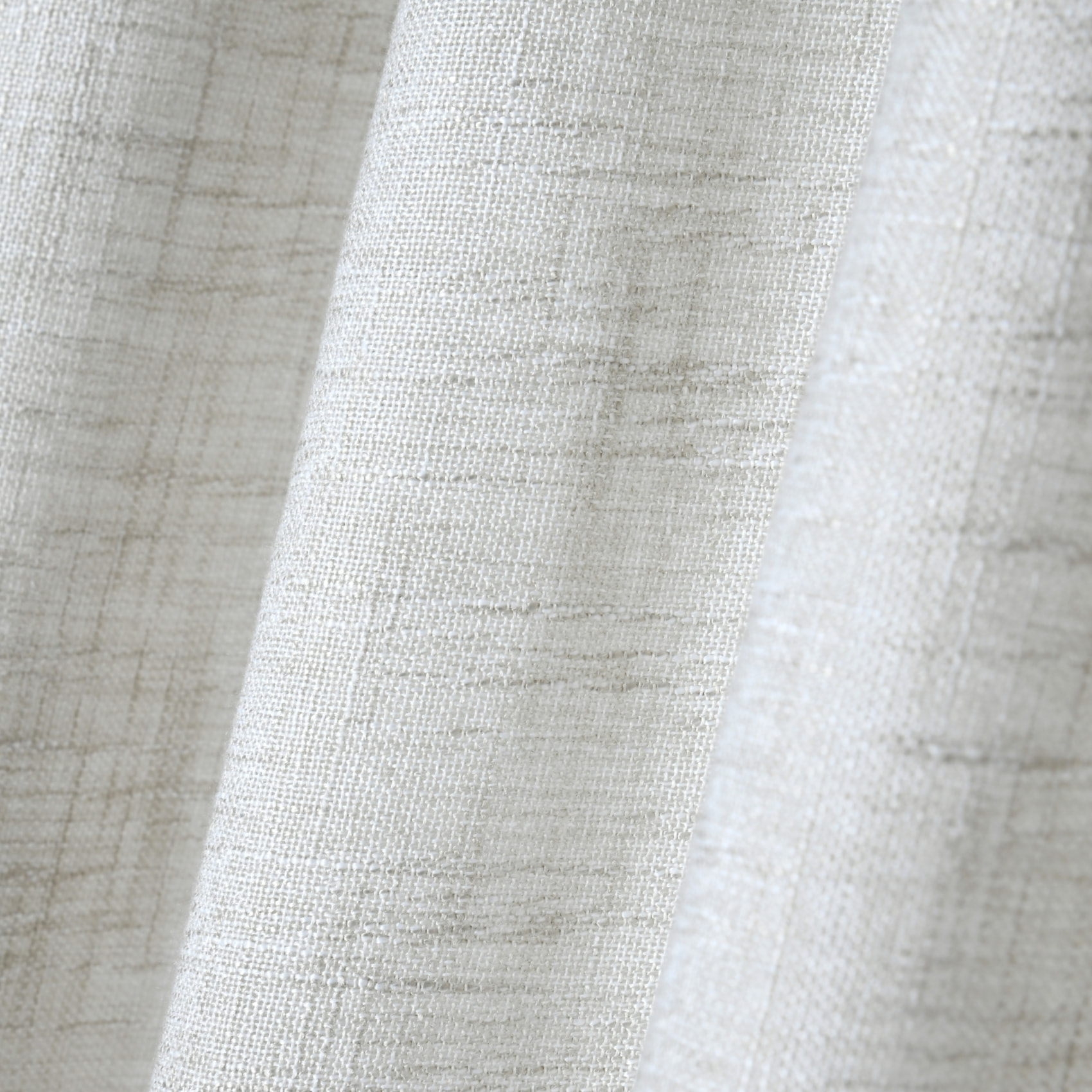 Voilage naturel passants coton tressés - Naturel