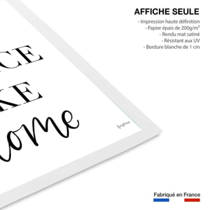 Poster no place like home Affiche seule