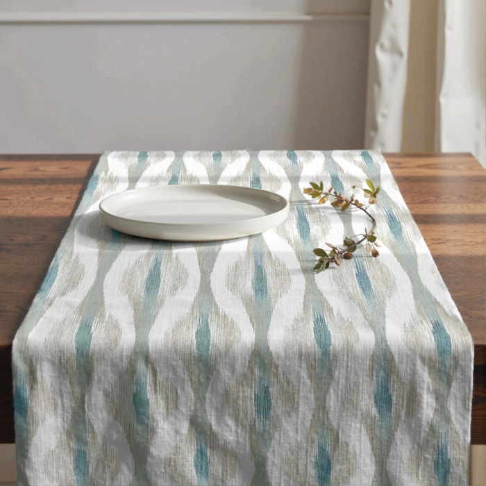 Chemin de table 100 % coton Zaliki 125 5 50x150 cm