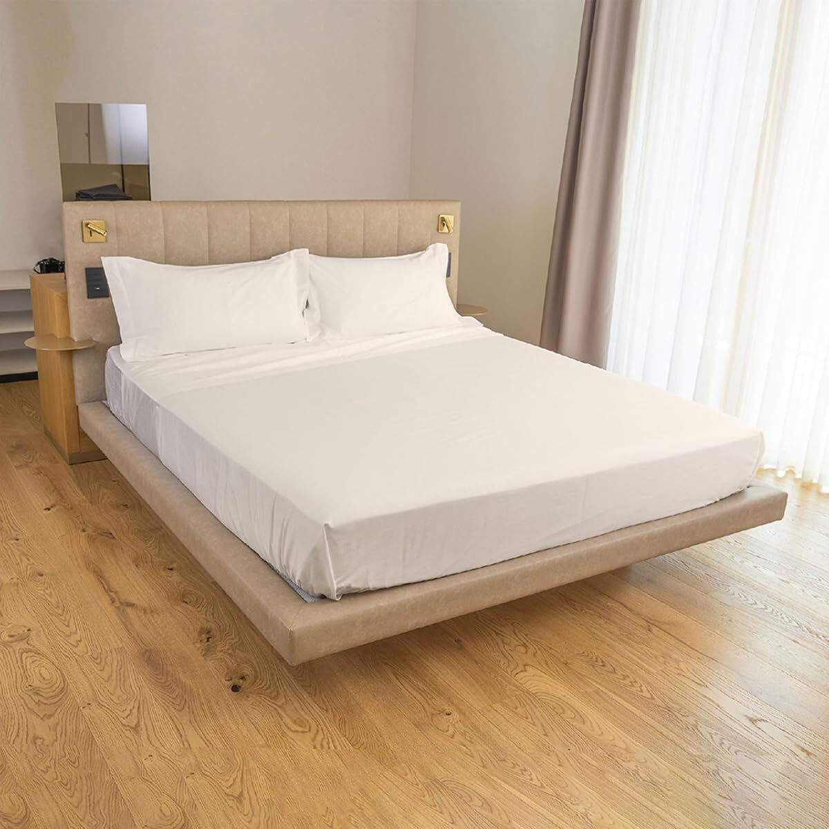 Intrecci Home Lenzuola, Lenzuolo Sopra in Raso di Puro cotone Satin, Made in Italy, Morbidezza Suprema, Elegante e Confortevole, Tinta Unita