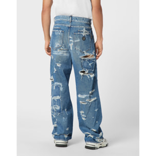 PHILIPP PLEIN Denim Shorts