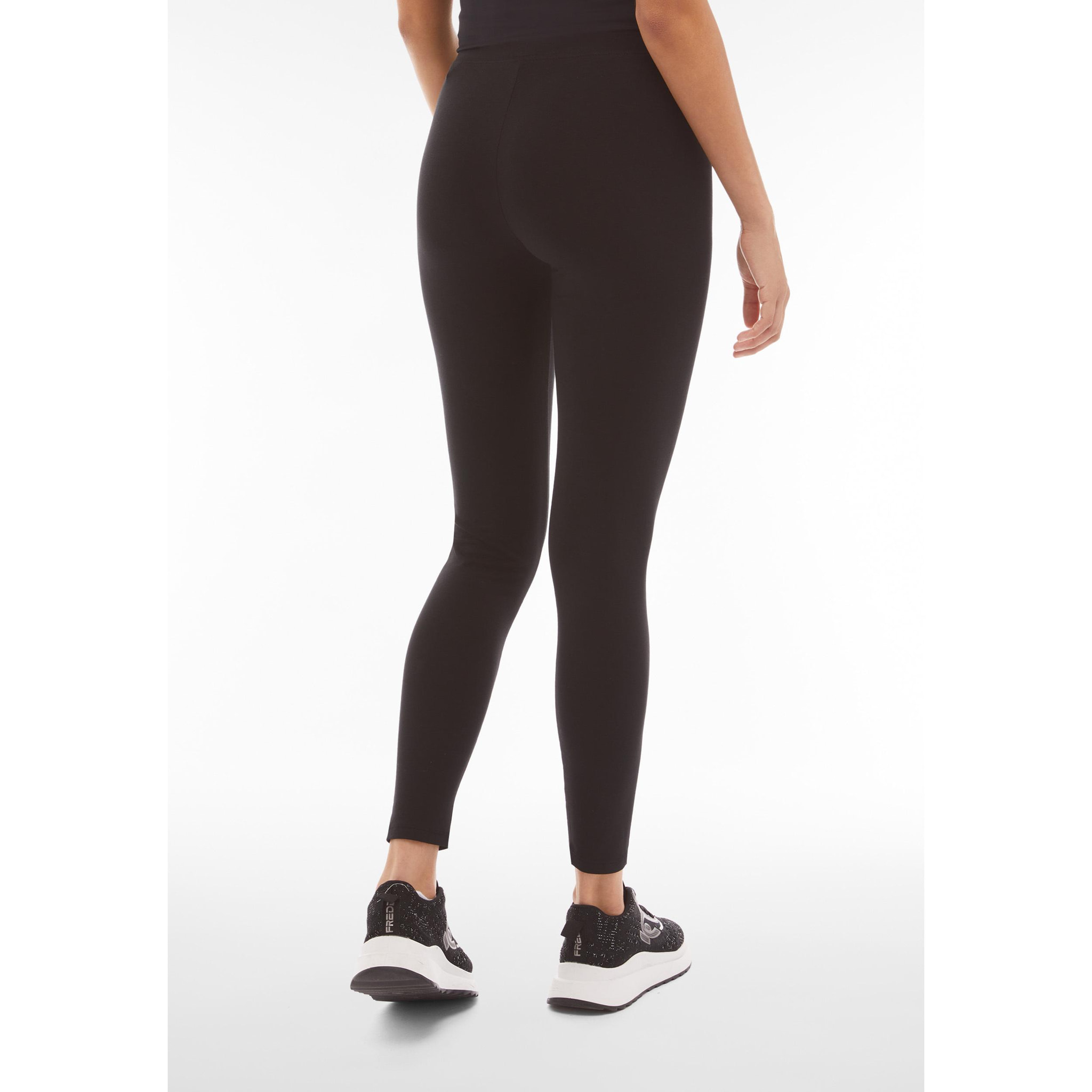 Leggings 7/8 vita regular in heavy jersey stretch