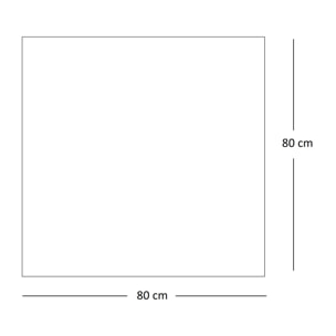 Miroir de salle de bain lumiére led périmetral Alday, 80x80cm