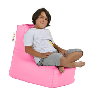 Sillón-puf para niños para exteriores- rosa