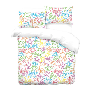 Funda Nórdica Kukuxumusu Kaput Fosfo - 100% algodón -