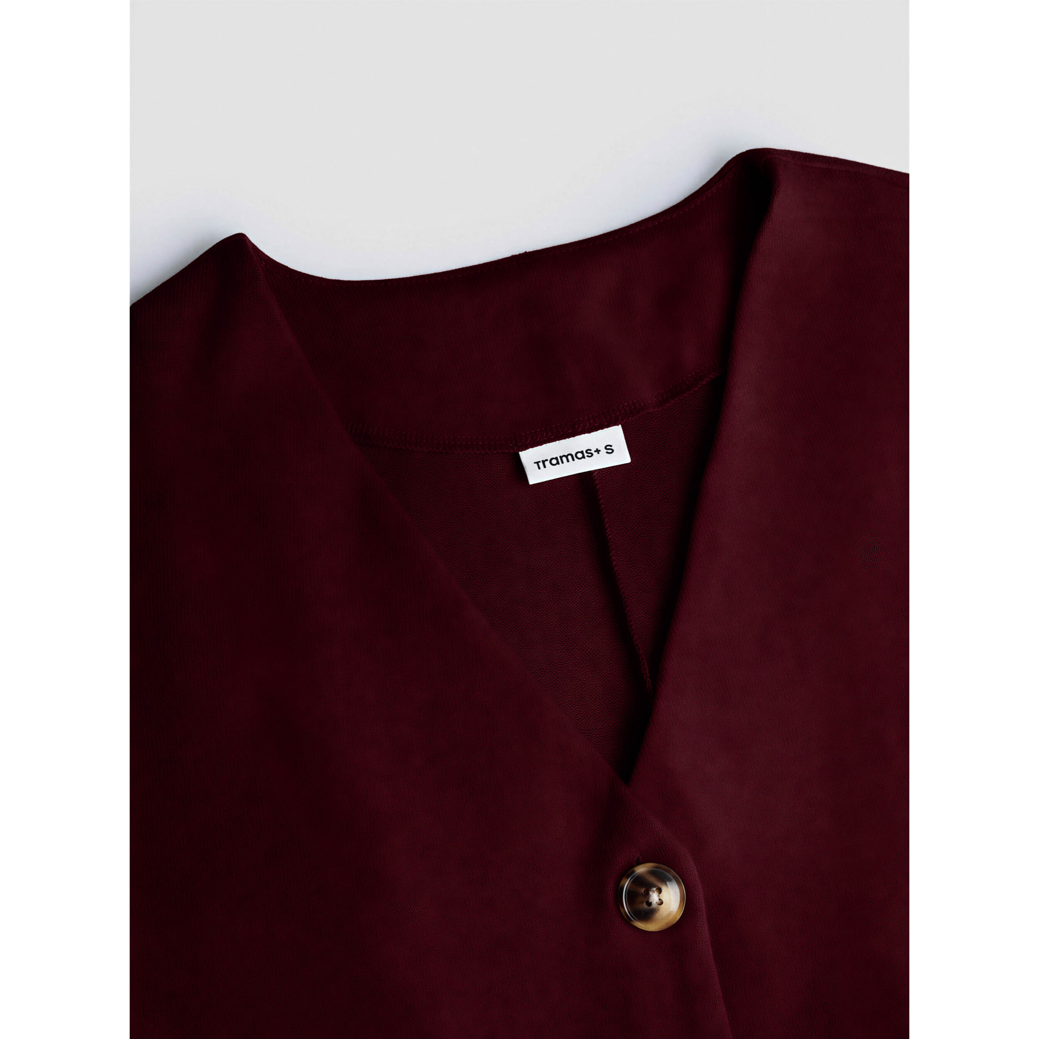 Set chaqueta pantalón angorina burdeos