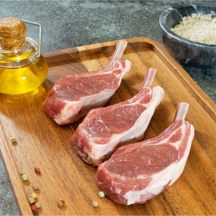 2 x Côtes d'agneau filets et premières - Soit 6 côtes d'agneau - 2x240g - France