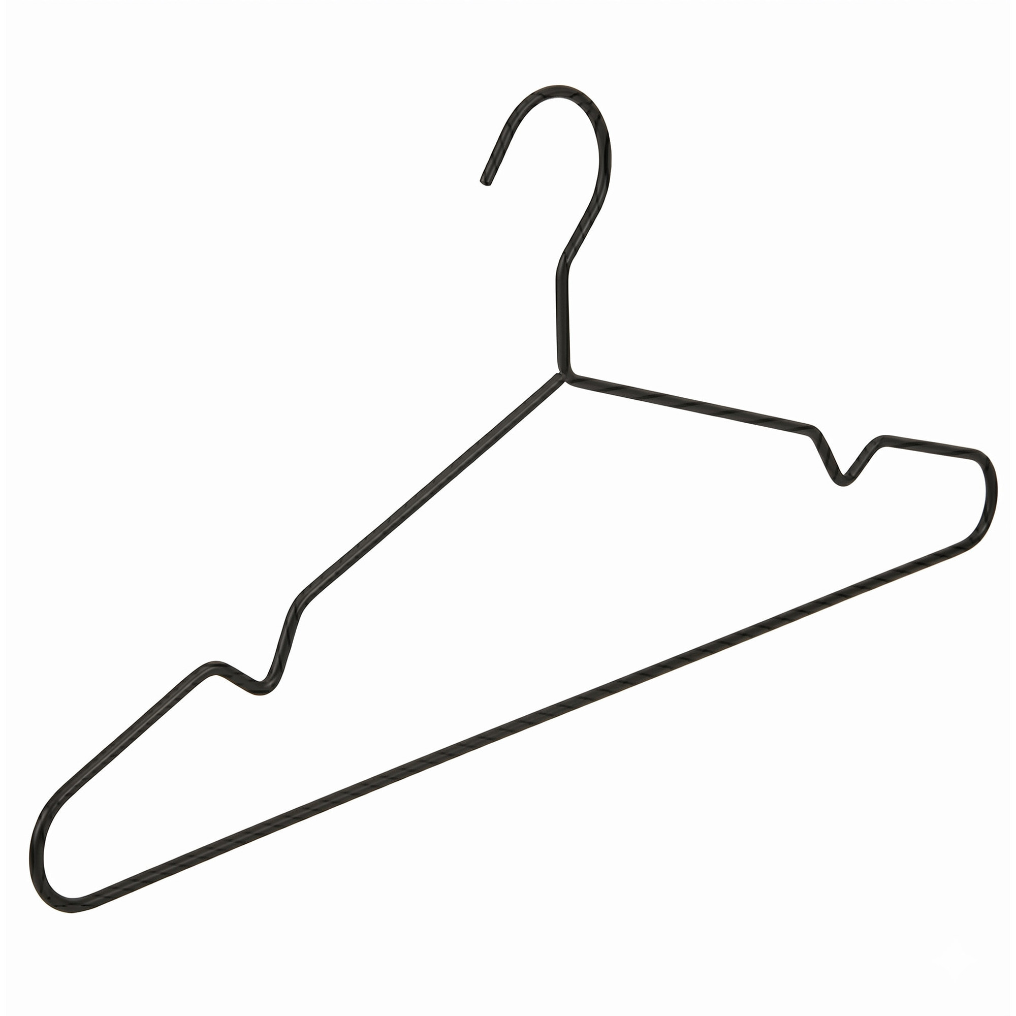 Juego de perchas metálicas extrafinas - Antideslizantes con muescas para tirantes - Resistentes y funcionales