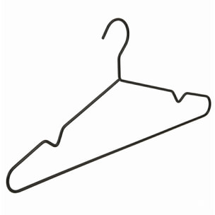 Juego de perchas metálicas extrafinas - Antideslizantes con muescas para tirantes - Resistentes y funcionales