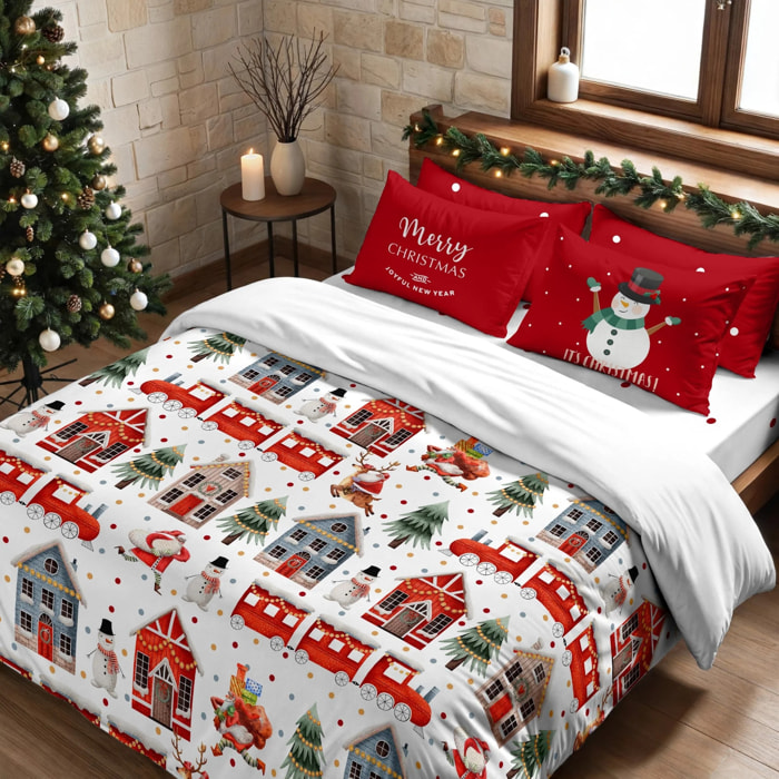 Housse de couette avec clics 100% coton Laponia 12