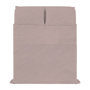 COMPLETO LETTO WATER WASHED, 100% Microfibra, No Stiro - ROSA ANTICO