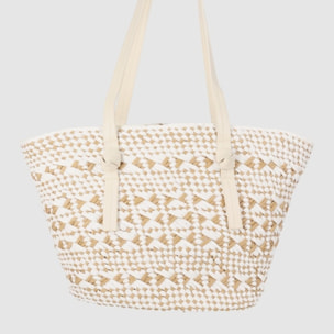 Bolso - Blanco - Medida: 36 cm x 25 cm x 15 cm