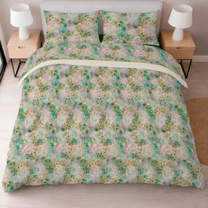 Completo Lenzuola LEAVES 100% Cotone e Made in Italy con stampa digitale HD