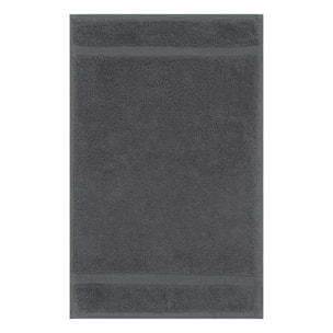 Serviette invites pur coton 550 g/m² uni anthracite Elea carbone