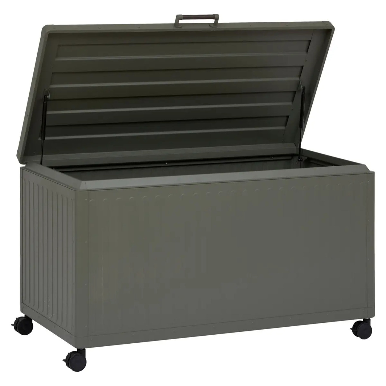 Coffre de rangement Edenio vert laurier 670L