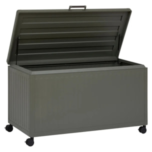 Coffre de rangement Edenio vert laurier 670L