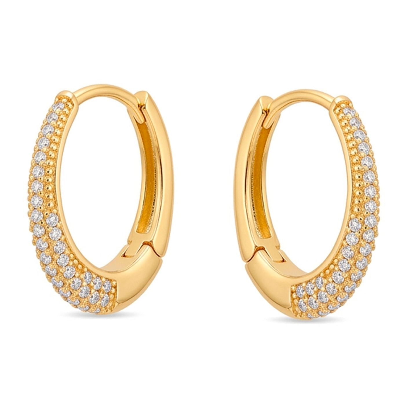 Pendientes Irian acabado oro amarillo 18k