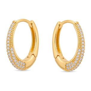 Pendientes Irian acabado oro amarillo 18k