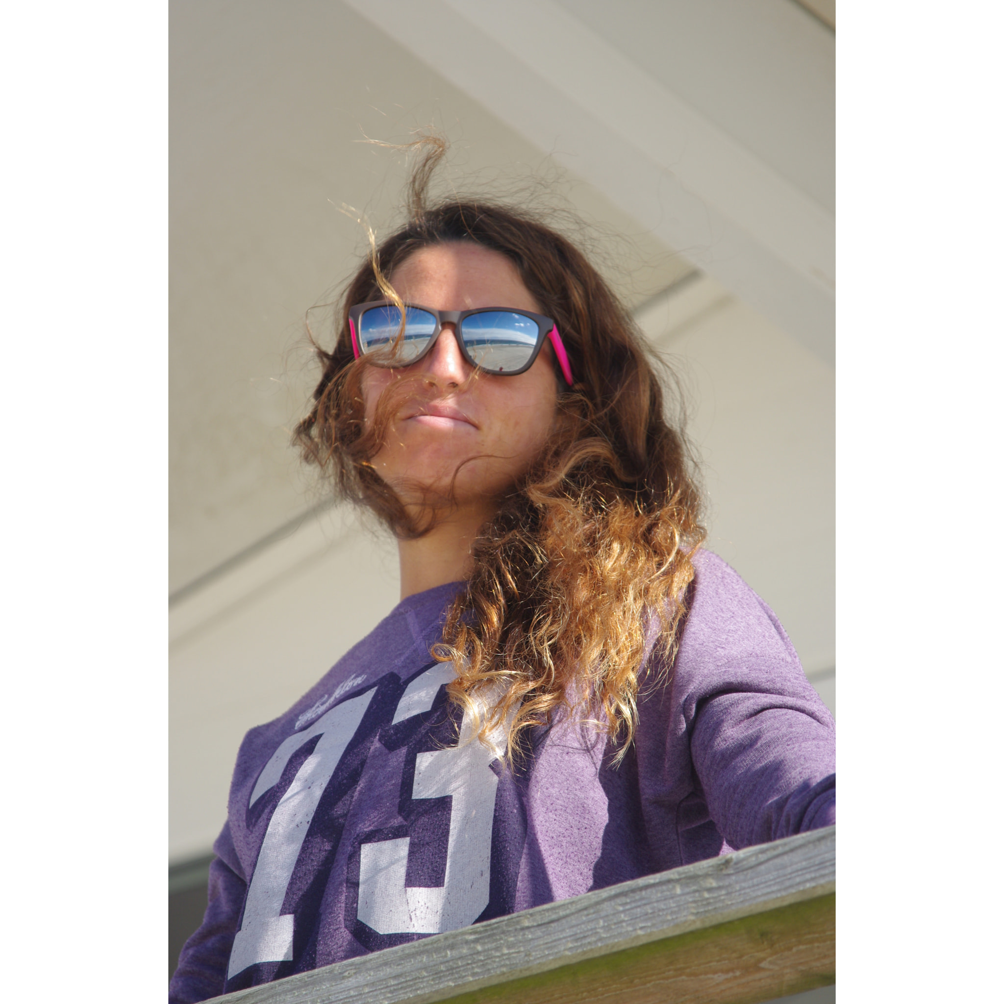 Gafas de sol OCEAN SEA - Frente verde+patillas amarillos+lente ahumado