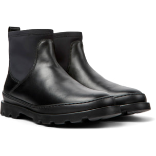 Botines - CAMPER Brutus - Negro - Cuero liso
