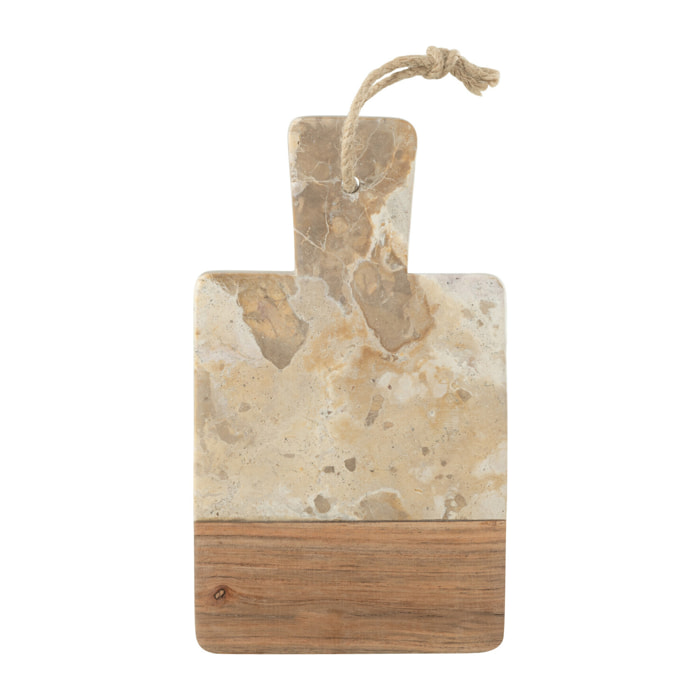 J-Line planche à fromage rectangulaire Marbre - pierre - beige/naturel - small