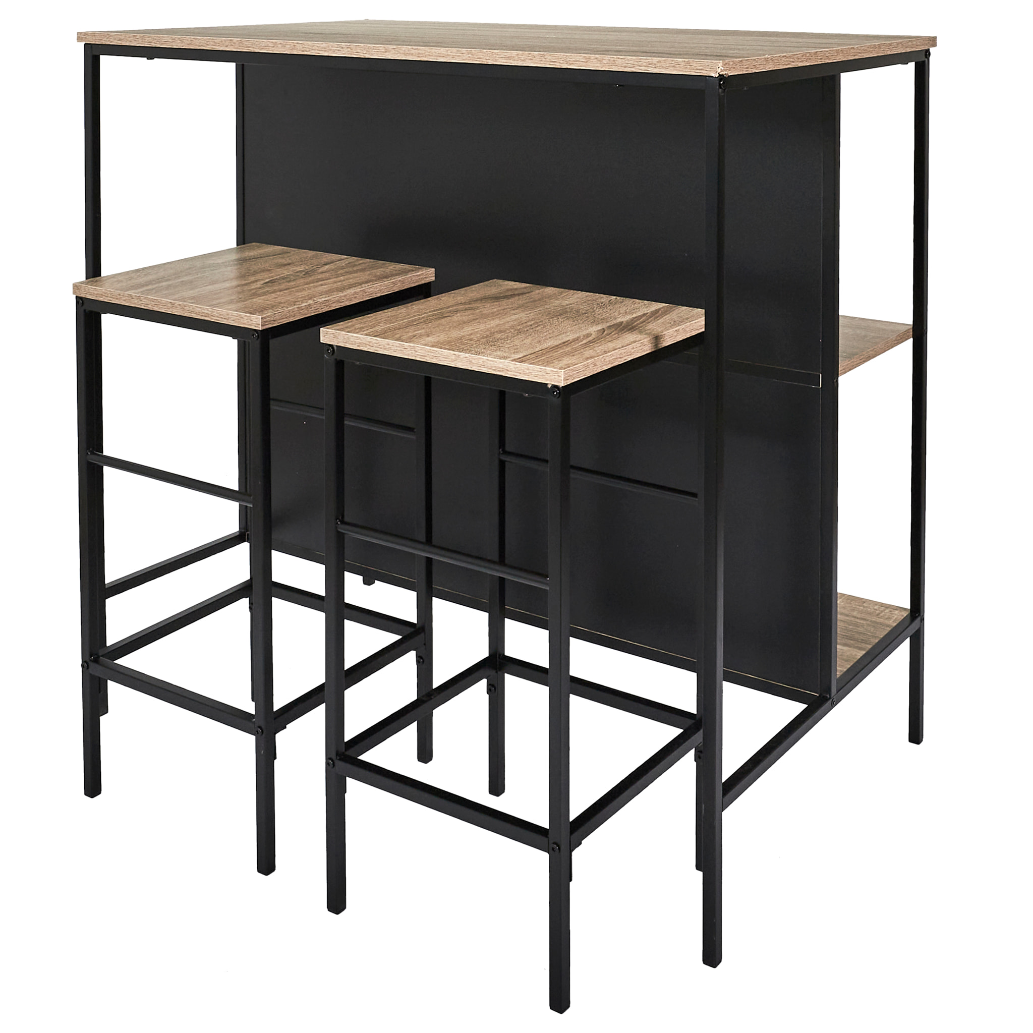 TABLE ILOT 2 TABOURETS LOKA