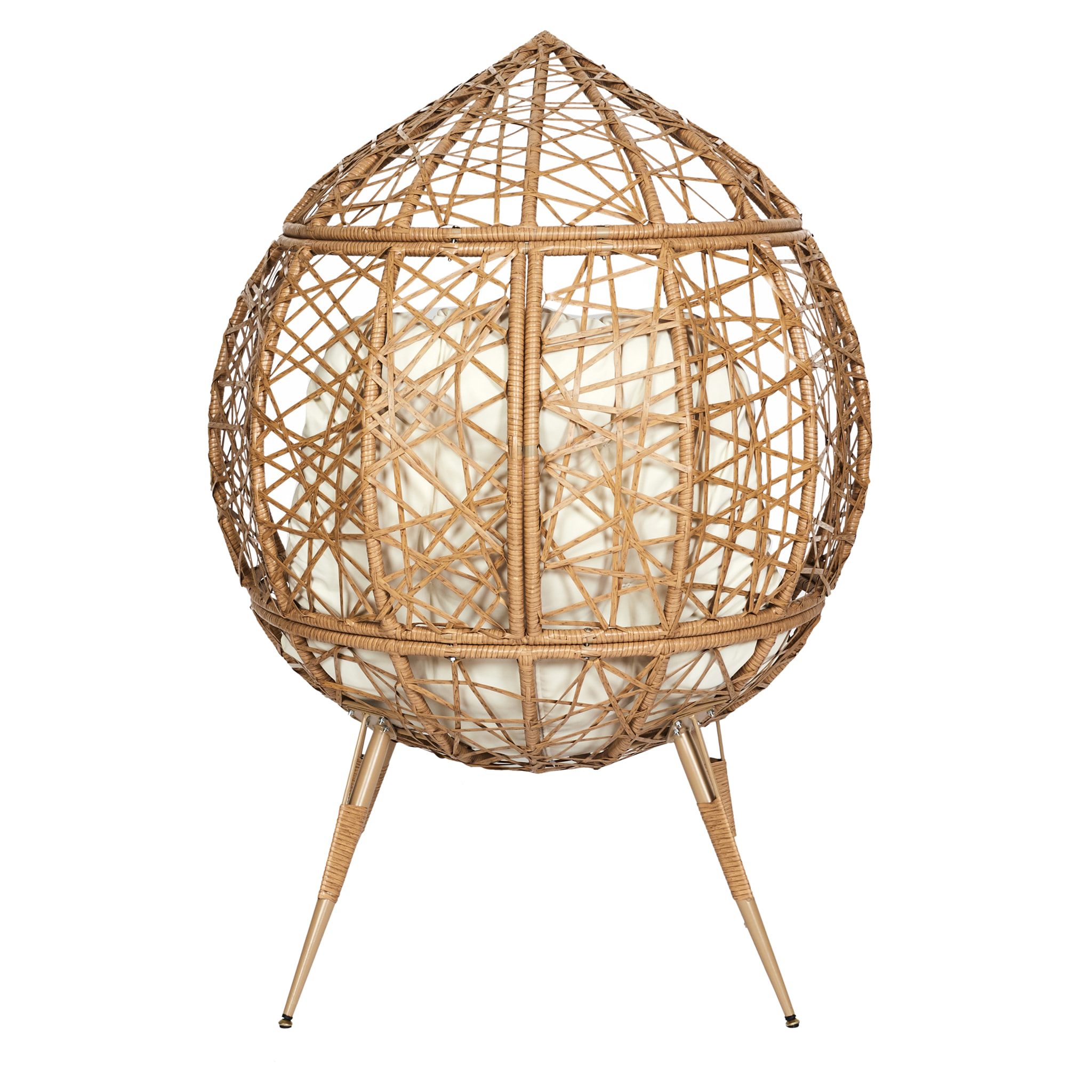 Fauteuil Oeuf Coussin Beige