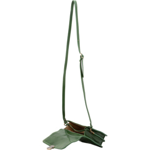Borsa a tracolla da donna - Modello False - Vera pelle - 20.0 x 16.0 x 7.0 cm