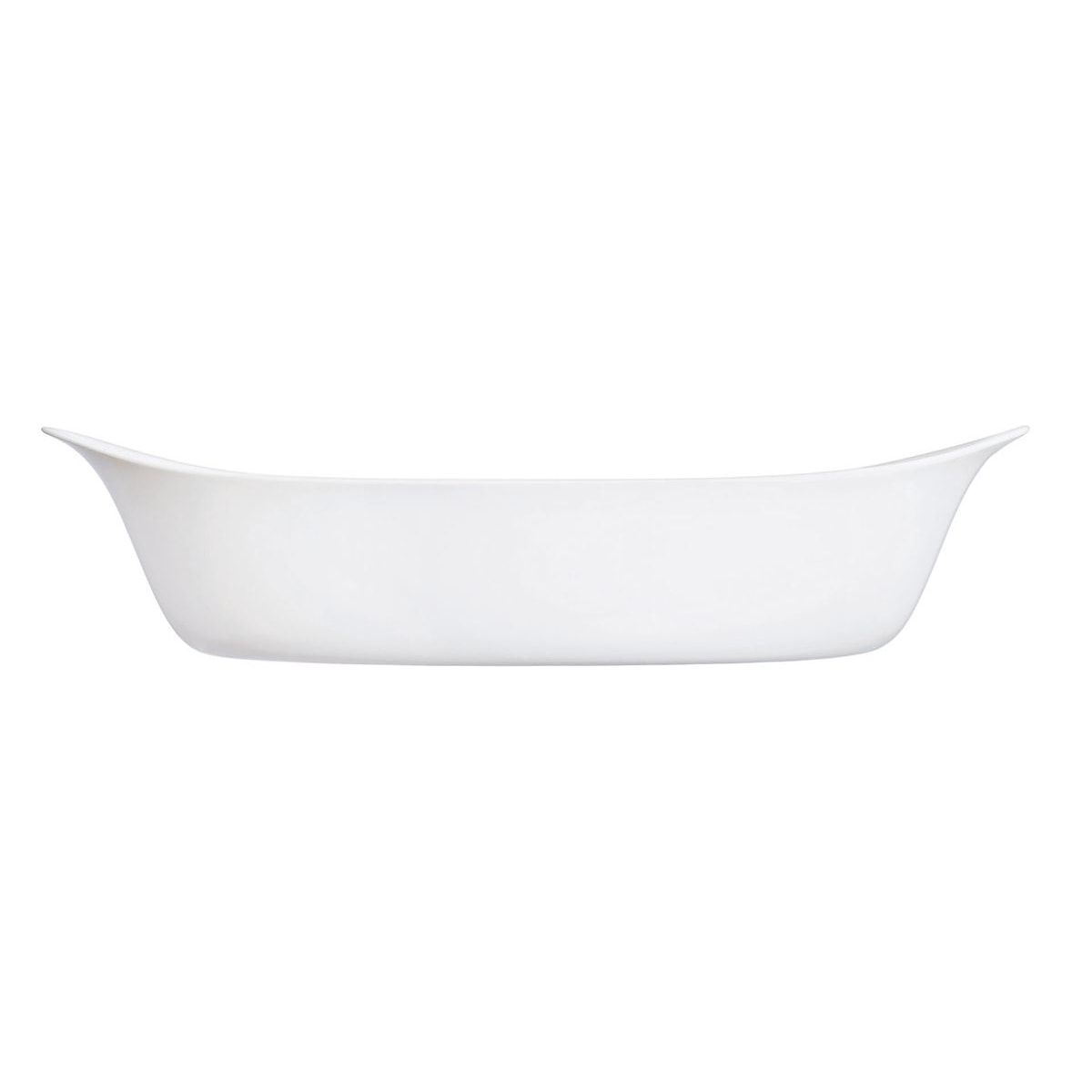 Plat à four ovale blanc 38X23cm Smart Cuisine Carine 250°C  - Luminarc - Opale culinaire extra léger et résistant