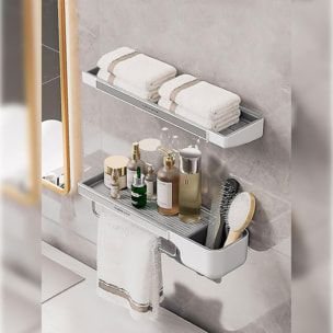 Joybos estante de ducha organizador 42x12x11cm color gris