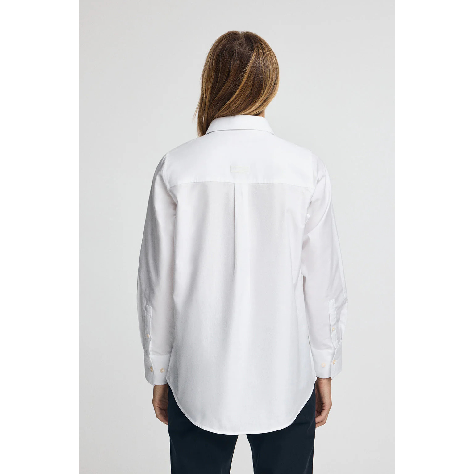 Camisa blanca de corte relajado con logo Polo Club