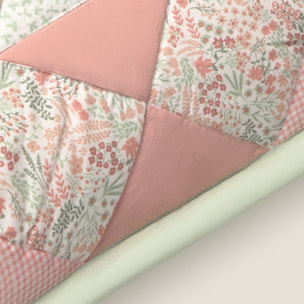 Funda de cuadrante algodón patchwork Crepatcol color rosa 100% Algodón