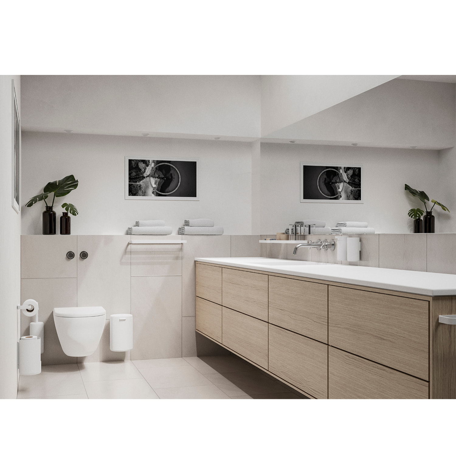 Poubelle de toilettes murale Rim