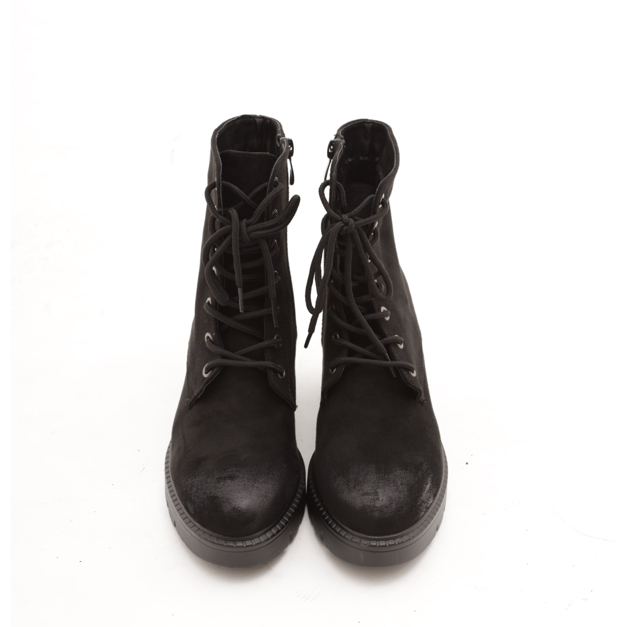 STIVALETTO ALLACCIATO BASSO NERO