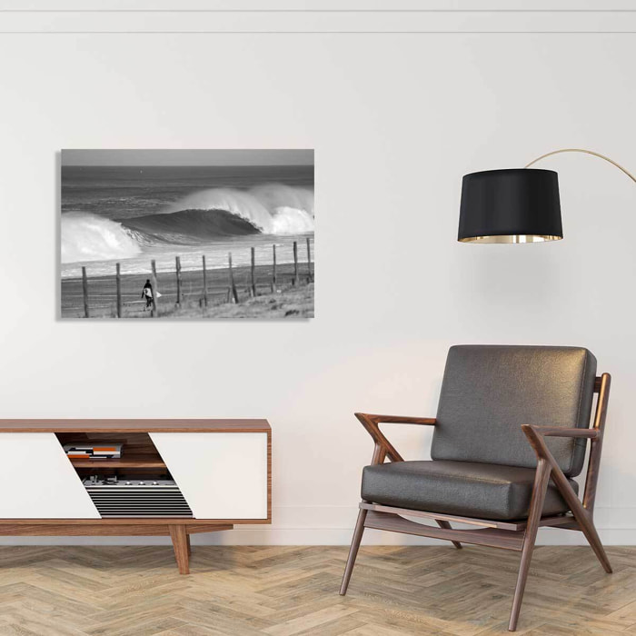Tableau ocean surf plage landaise  Toile imprimée