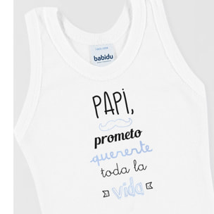 Body bebé tirantes personalizado frases