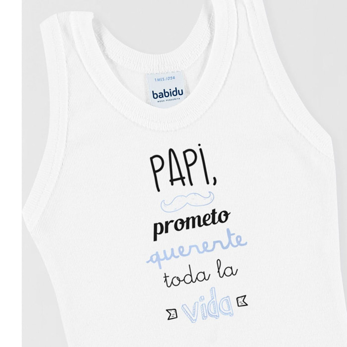 Body bebé tirantes personalizado frases