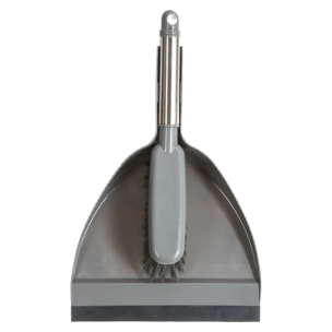 Ensemble pelle/balayette "Silver & Clean" gris