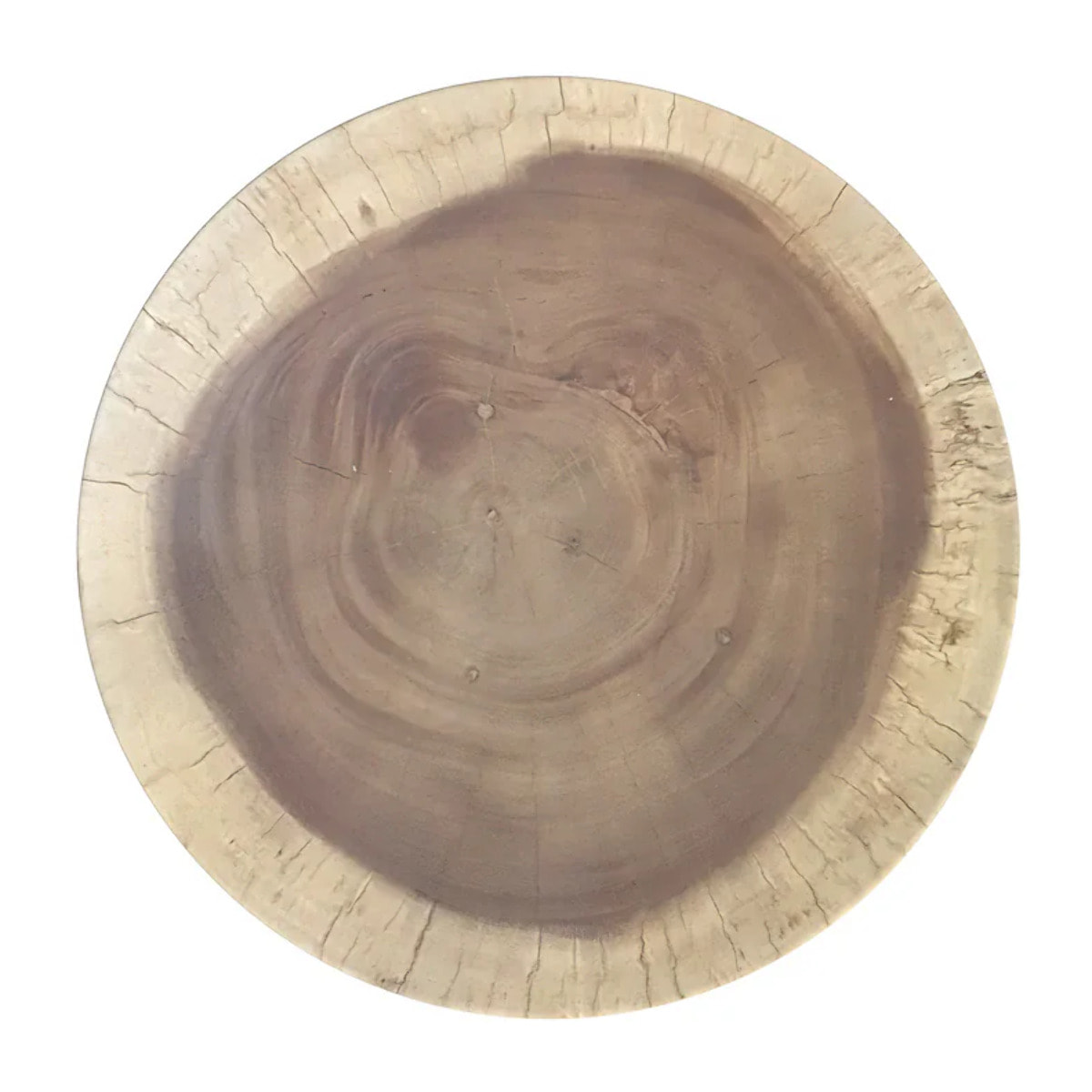 Table d'appoint ronde en bois de suar D50 cm - Toha