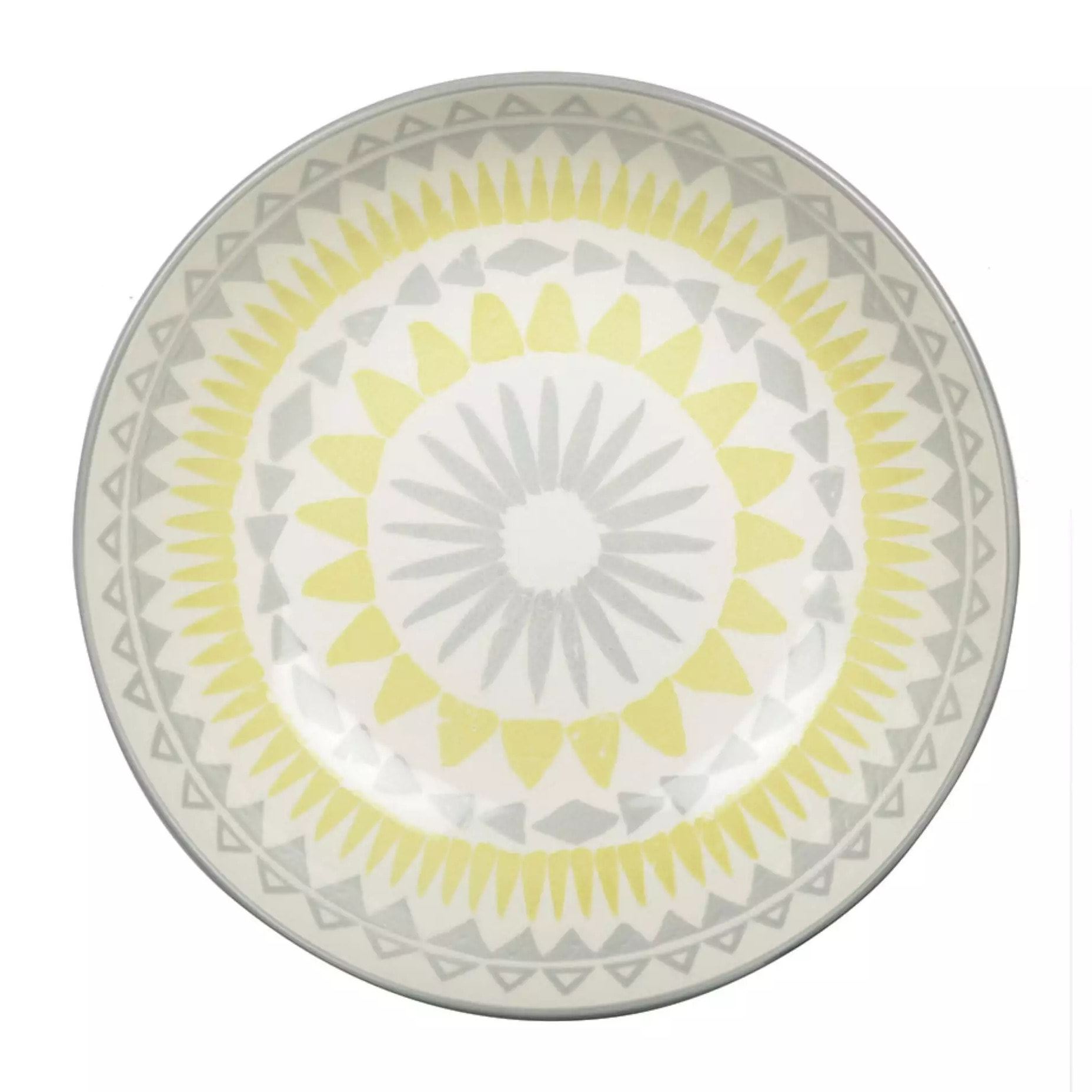 Lot de 6 ASSIETTE CREUSE JAUNE - COACHELLA