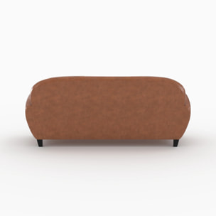 Ensemble canapé et fauteuil camel 4 places - Club