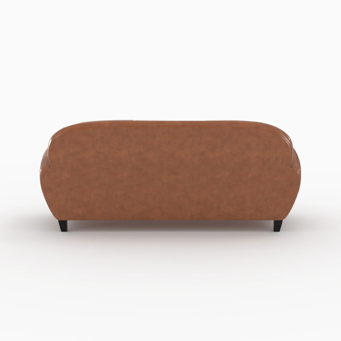 Ensemble canapé et fauteuil camel 4 places - Club