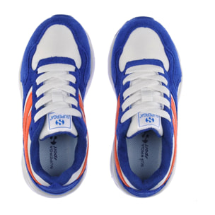 Sneakers Superga Bambino/a Blu 4073 Kids Training Poly Suede