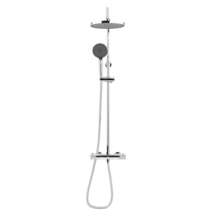 Colonne de douche XXL 240 avec mitigeur thermostatique, Douchette 3 jets, Chrome (SATSSTK)